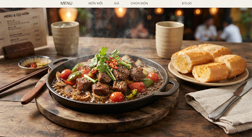 Bò Sốt Tiêu Đen & Bánh Mì